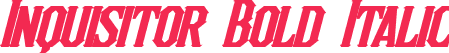 Inquisitor Bold Italic